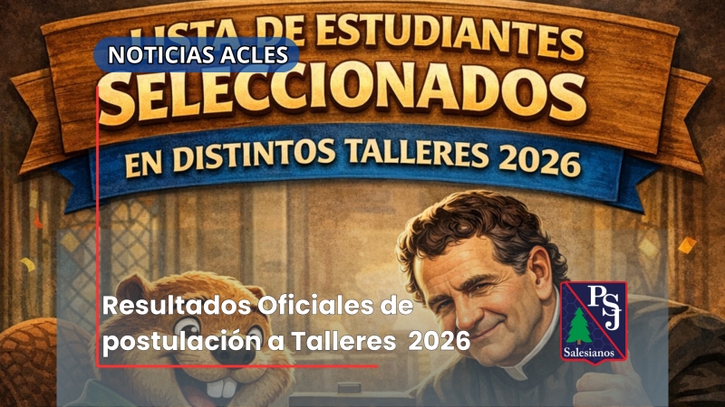 Resultados Oficiales de postulación a Talleres  2026